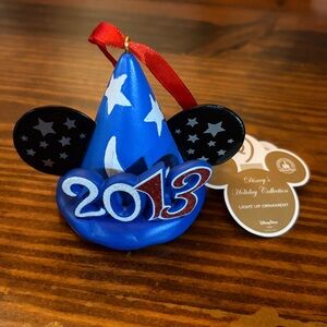 NWT Disney Blue Sorcerer's Hat 2013 Ornament